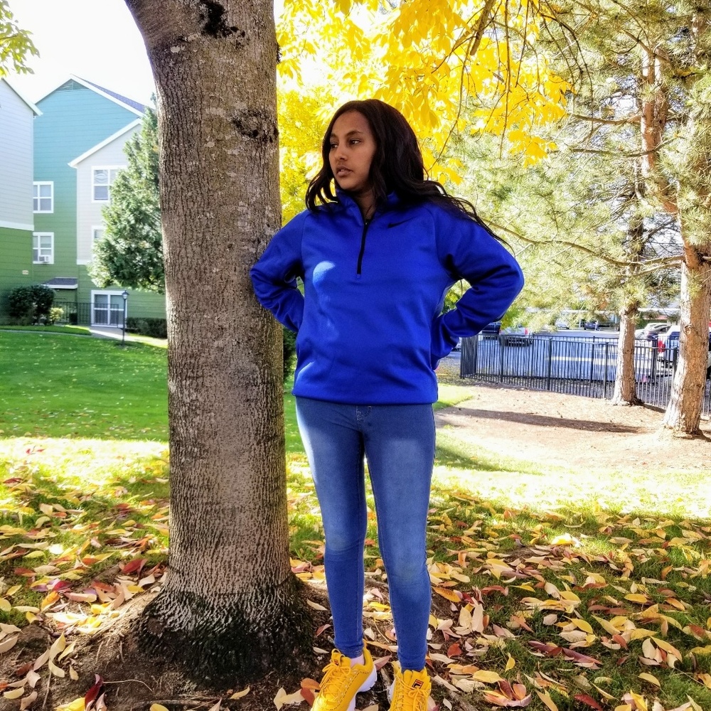 Nike Dri-fit blue jacket